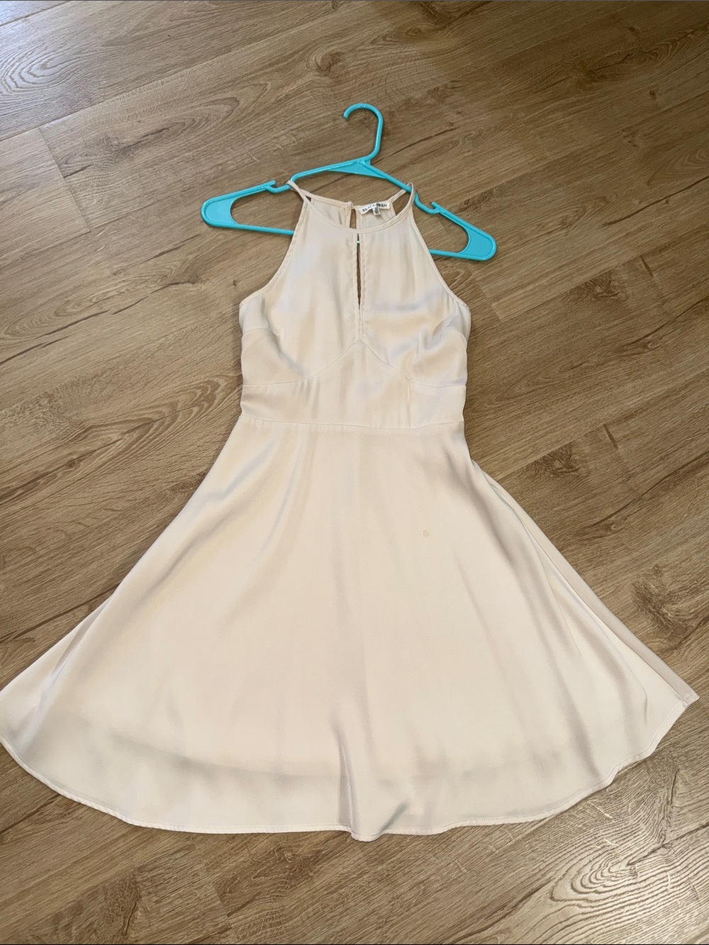 Blaque Label Cream Halter Mini Dress